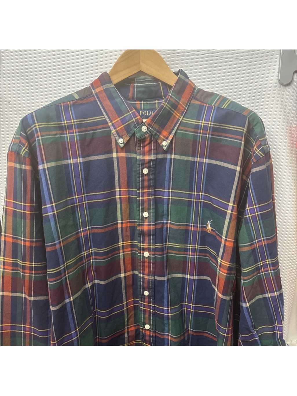Nwt Men’s Ralph Lauren Button Down Plaid Shirt Sz 3xb